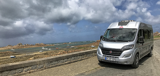 Mit dem Wohnmobil an der Küste von Plougrescant