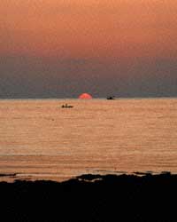 Sonnenuntergang bei Torreta Granitola